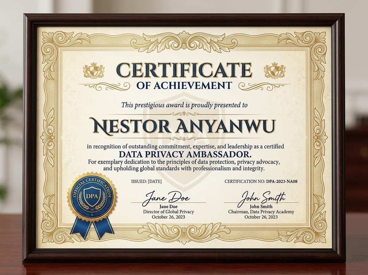 Data Privacy Ambassador Certificate